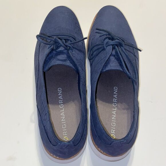 Cole Haan Original Grand Leather Crocodile Embossed Womens Sz 8 - Picture 6 of 8